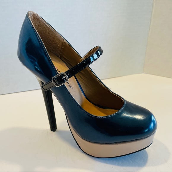 JustFabulous “Rima” Teal Mary Jane Platforms -  Size 5.5 - Picture 6 of 11
